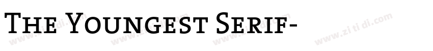 The Youngest Serif字体转换